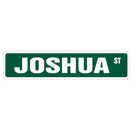 Amistad 2 x 9 in. Childrens Name Room Street Sign Decal - Joshua AM3890196